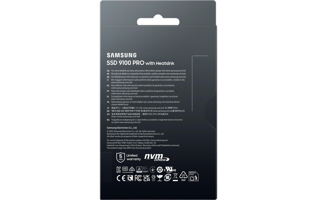 SSD Samsung 9100 PRO, 4TB, M.2 2280 TLC HT-5