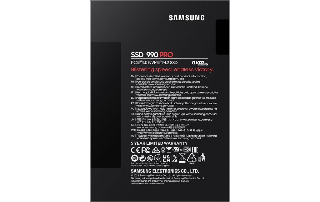 Samsung, SSD 990 PRO M.2 2280 NVMe 1000 GB-5