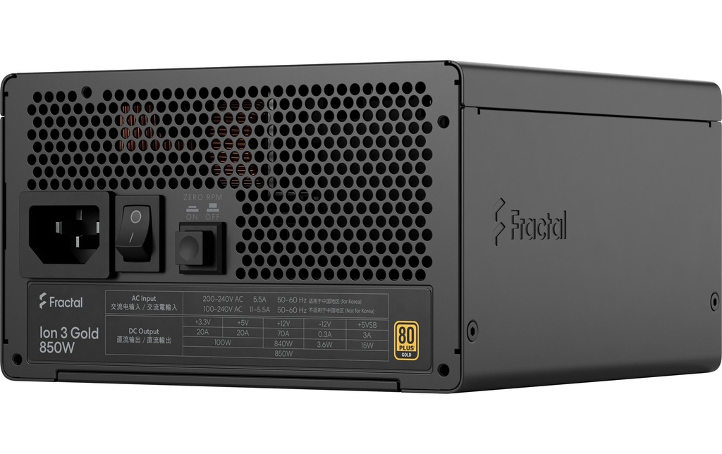 Netzteil Fractal ION 3, 850W, 80+Gold-8