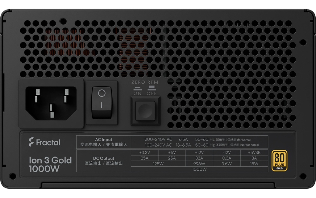 Netzteil Fractal ION 3, 1000W, 80+Gold-1