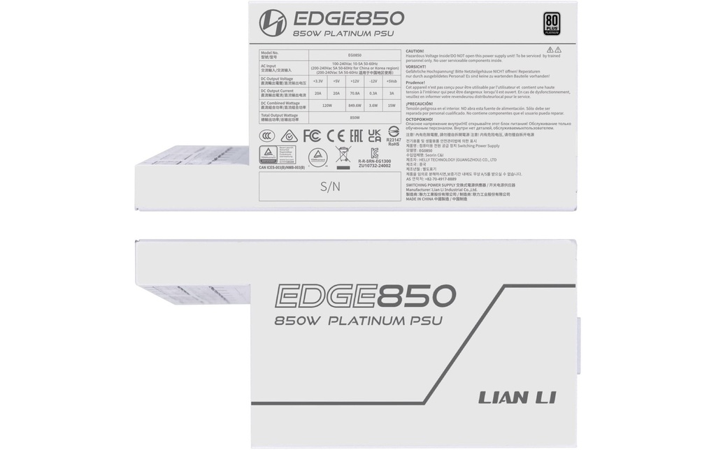 Netzteil Lian Li Edge EF850-5