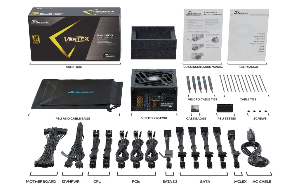 Netzteil Seasonic, 1200W, 80+Gold-4