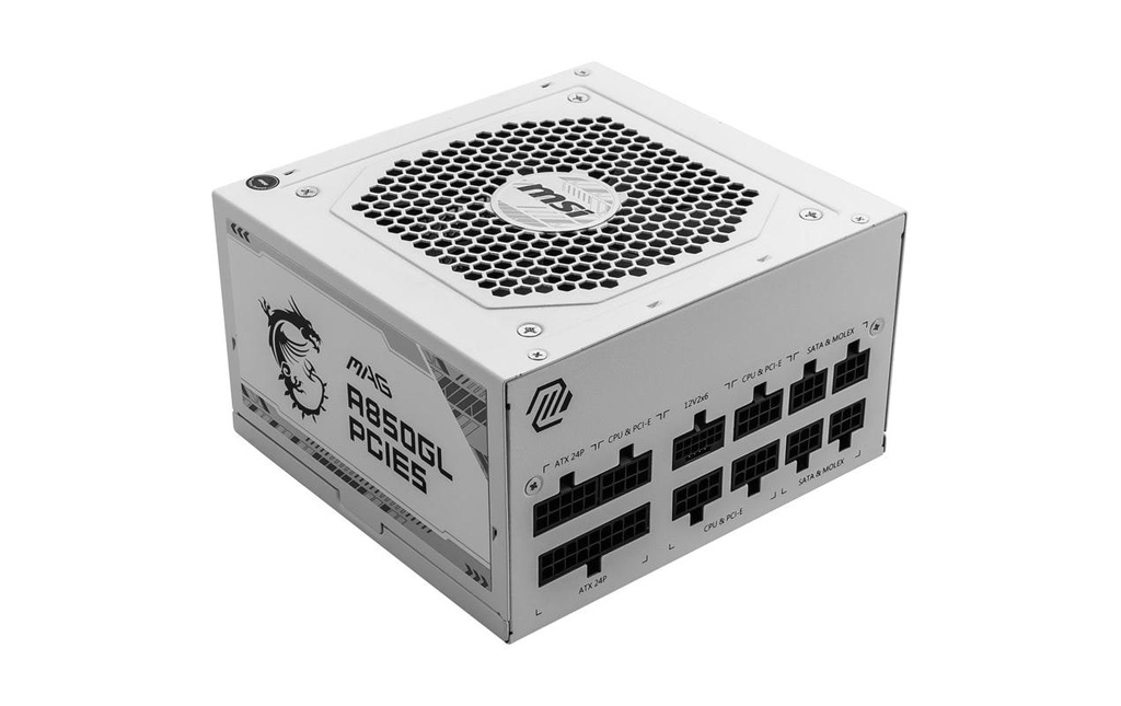 MSI MAG A850GL PCIE5 WHITE 850W Gold-5