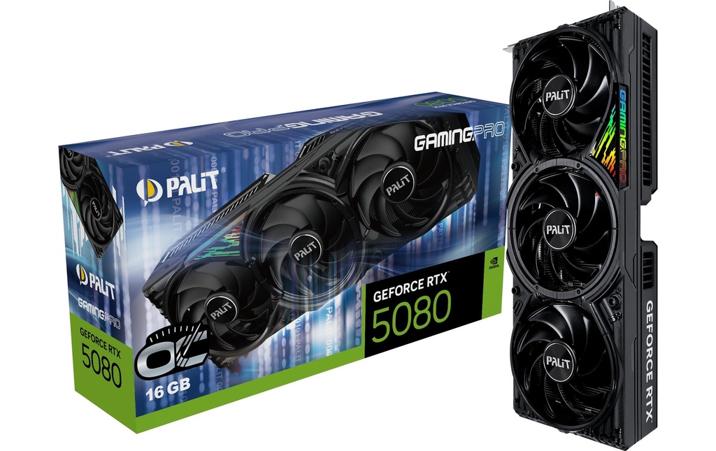 Palit RTX5080 GamingPro OC, 16GB GDDR7-0