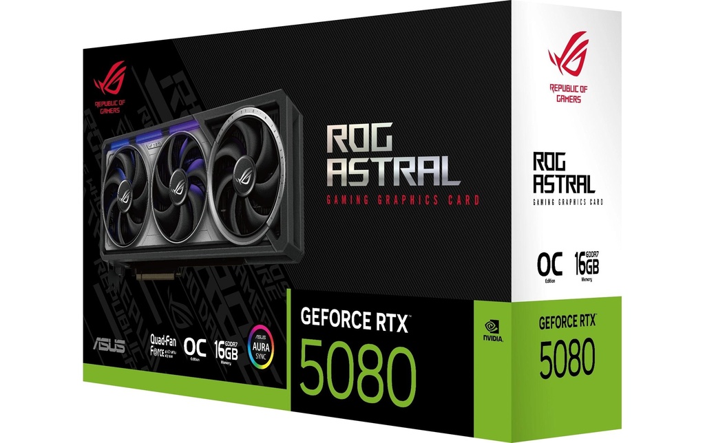 ASUS ROG ASTRAL RTX5080 O16G, GDDR7-4