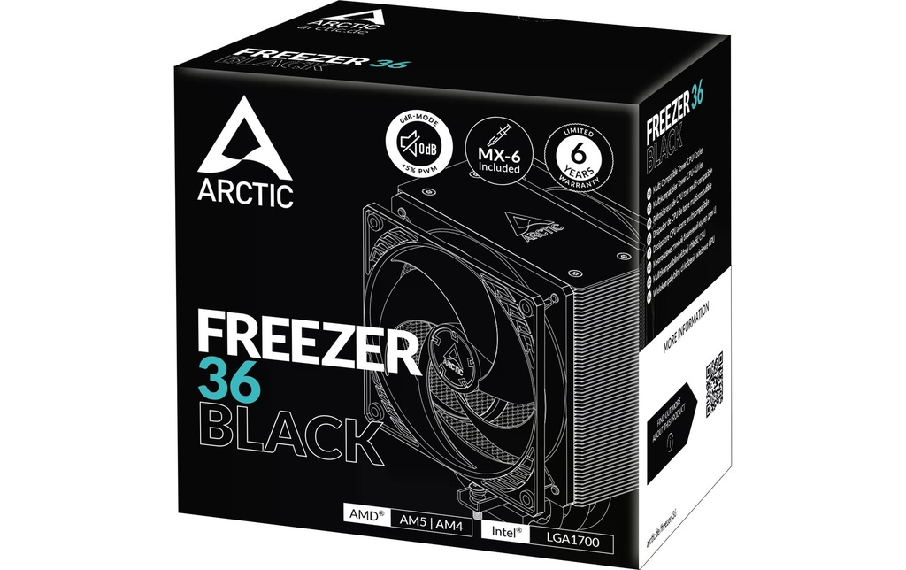 Kühler Arctic Cooling Freezer 36 Black-5
