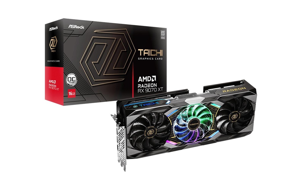 ASRock AMD Radeon RX 9070 XT Taichi OC 16GO-0