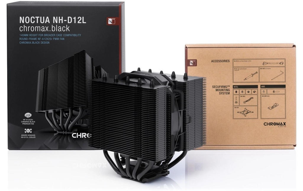 Kühler Noctua NH-D12L chromax-3
