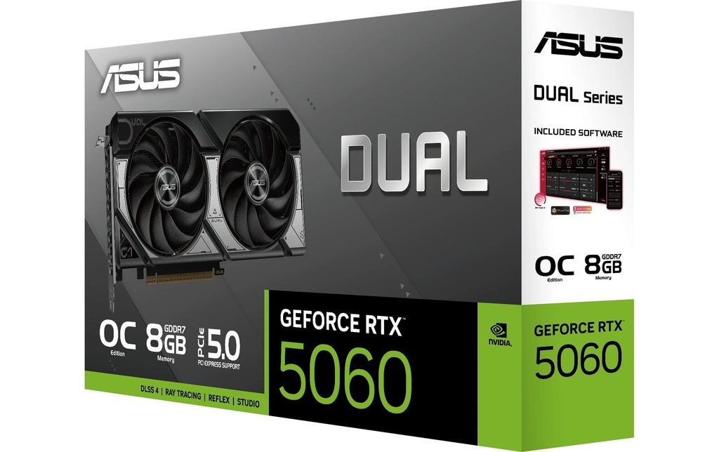 ASUS DUAL RTX5060 O8G, GDDR7-4