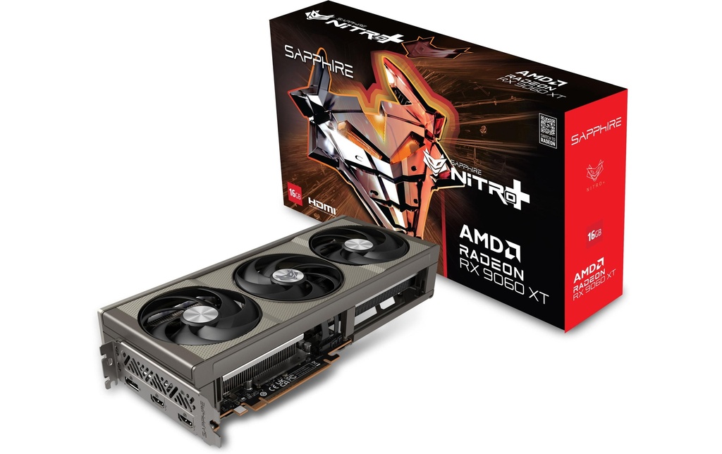 Sapphire RX9060 XT NITRO+ GAM OC 16GB GDDR6-0