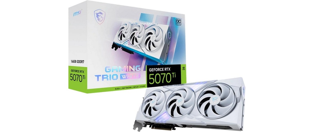 MSI RTX5070Ti Gaming Trio Wh OC 16GB GDDR7-4