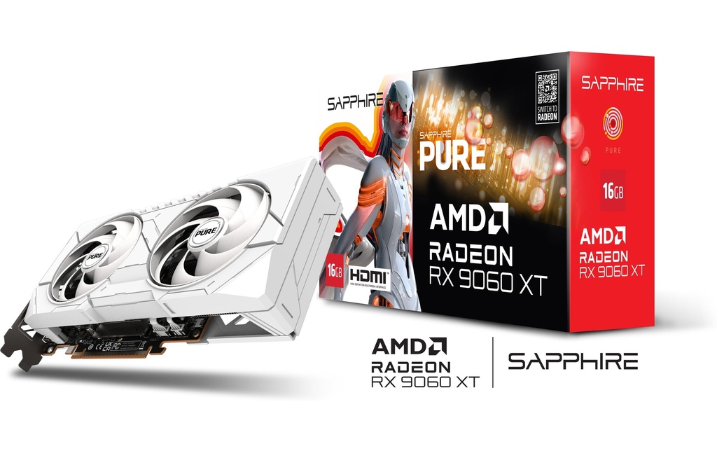 Sapphire RX9060 XT PURE GAM OC 16GB GDDR6-6