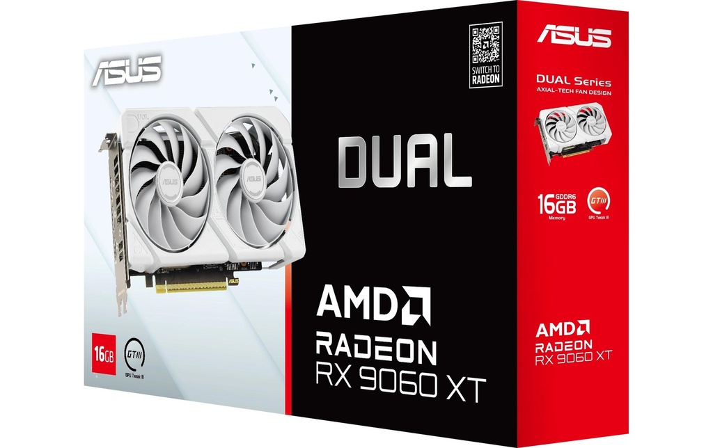 ASUS Dual Radeon RX 9060 XT WH 16G-4