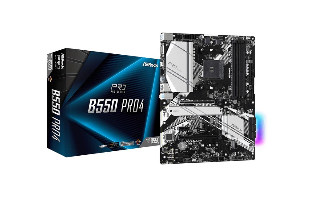 ASRock B550 Pro4, ATX, AM4-0