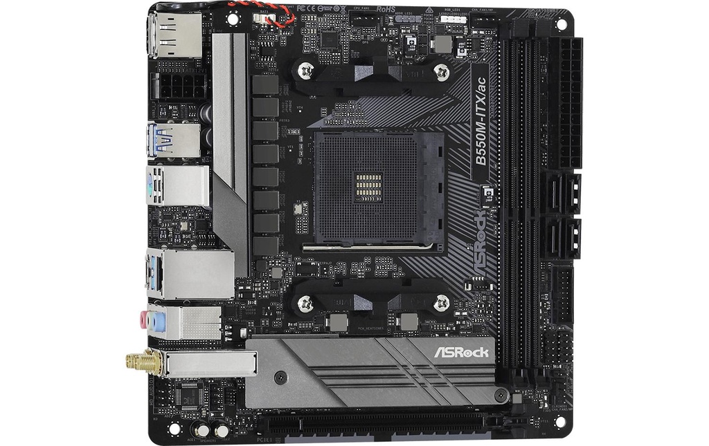 ASRock B550M-ITX/AC, mATX, AM4-3