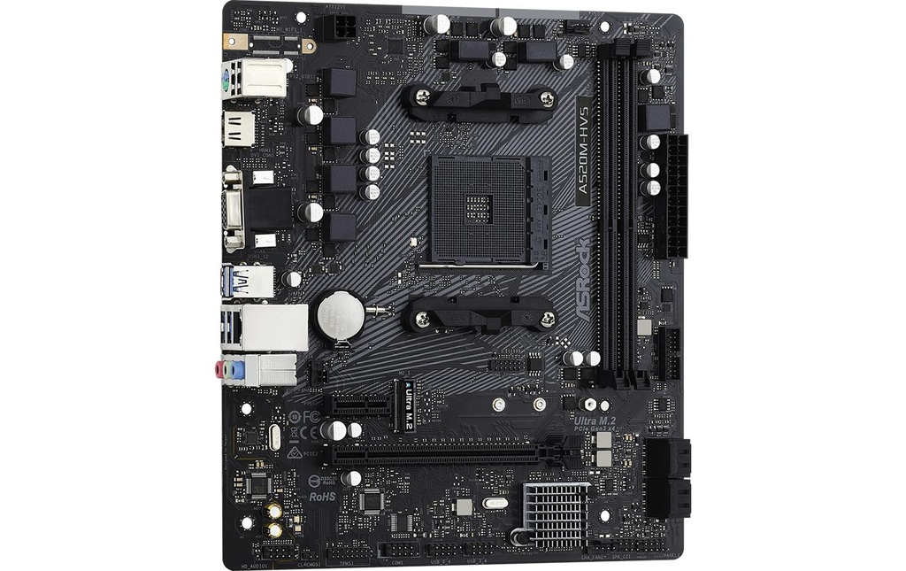 ASRock A520M-HVS, mATX, AM4-3