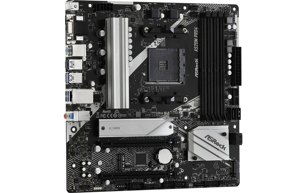 ASRock A520M Pro4, mATX, AM4-3