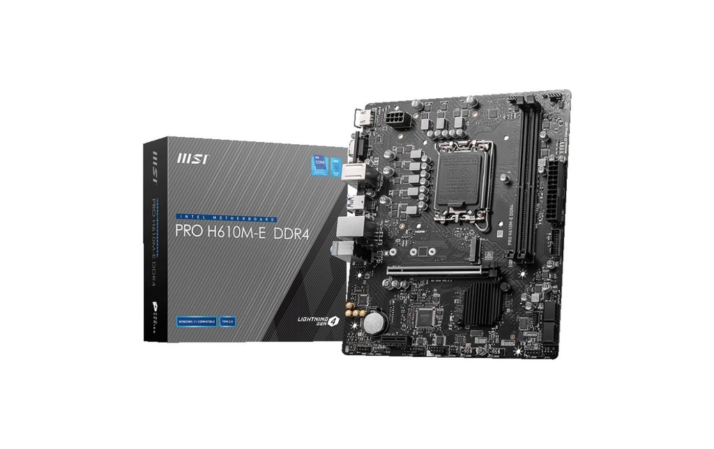 MSI PRO H610M-E DDR4, LGA1700, mATX-0