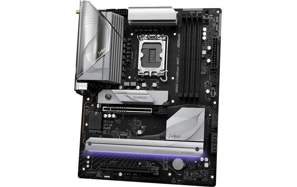 ASRock B860 LIVEMIXER WIFI, ATX, LGA1851-3