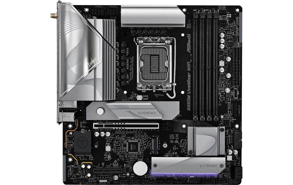ASRock B860M LIVEMIXER WIFI, mATX, LGA1851-1