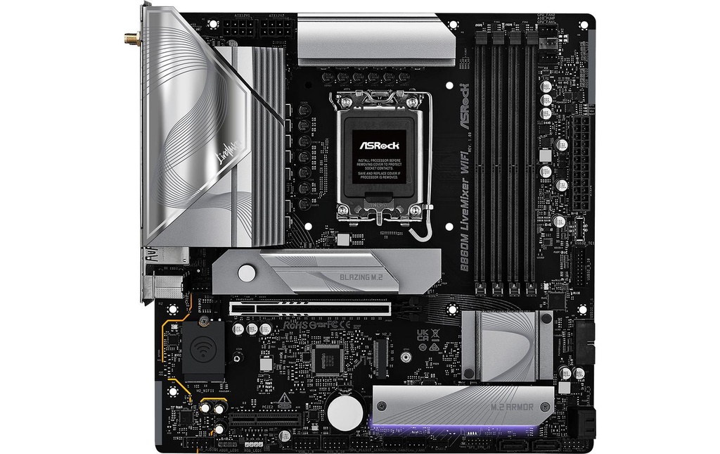 ASRock B860M LIVEMIXER WIFI, mATX, LGA1851-5