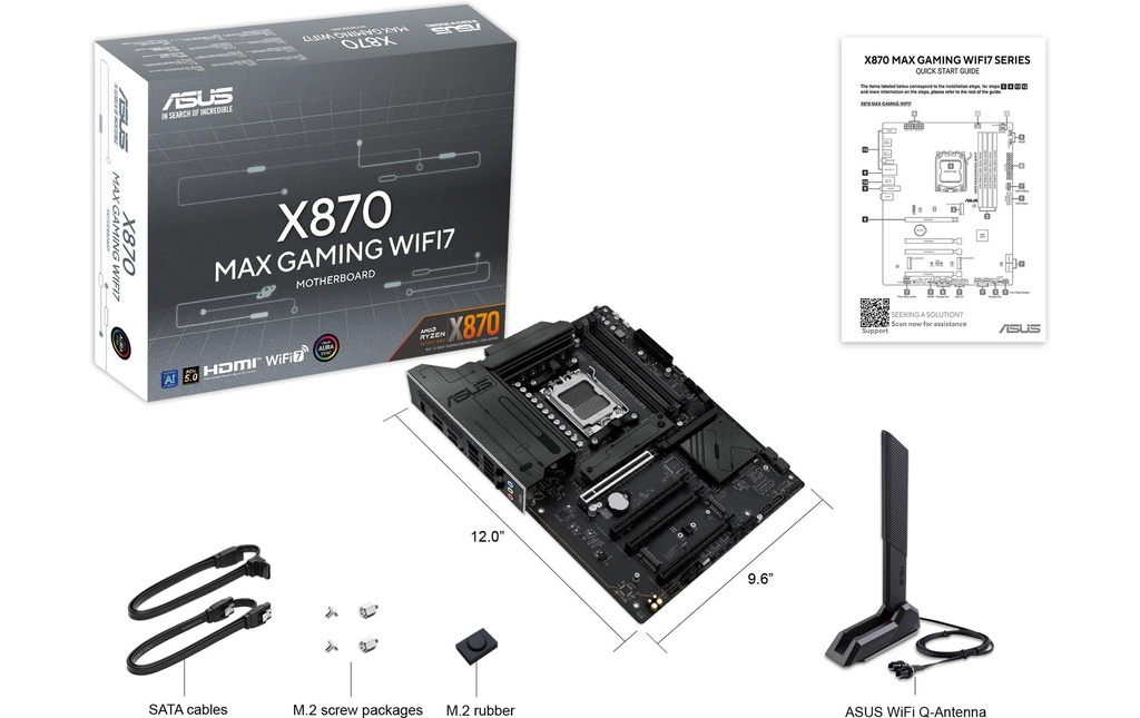 ASUS X870 Max Gaming WiFi7, ATX, AM5-3