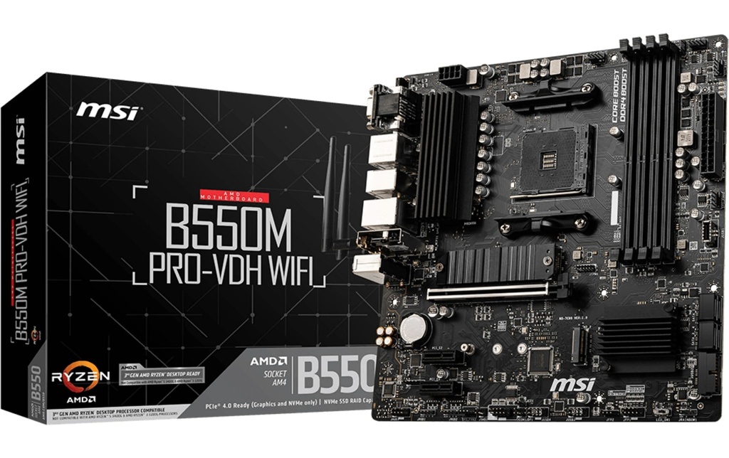 MSI B550M PRO-VDH WIFI, AM4, mATX-0