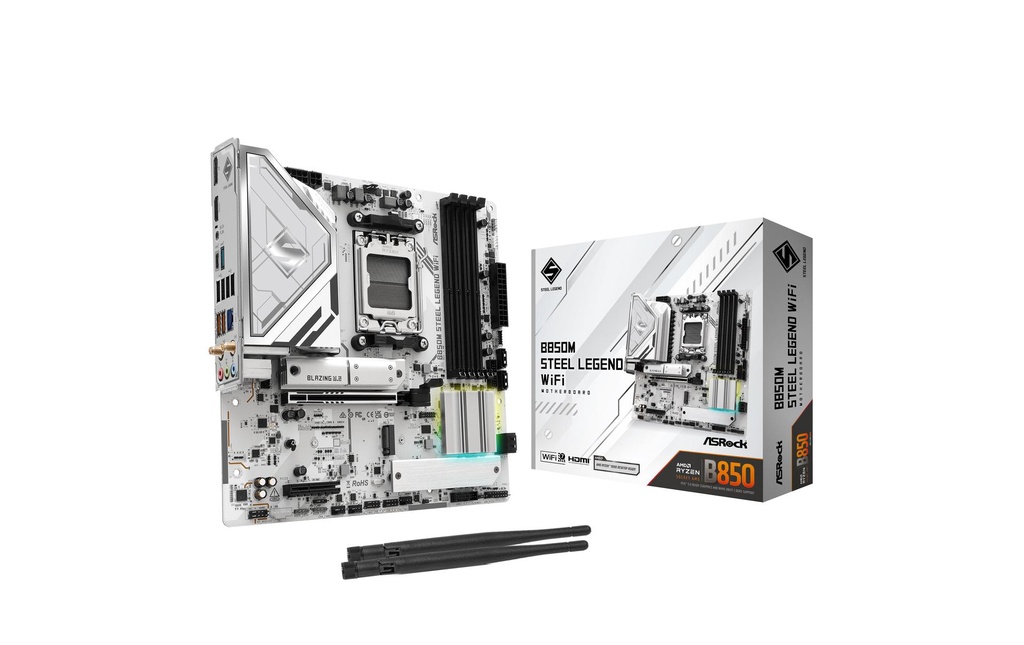 ASRock B850M STEEL LEGEND WIFI, mATX, AM5-0