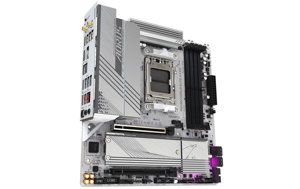 Gigabyte B650M A ELITE AX ICE, uATX-1