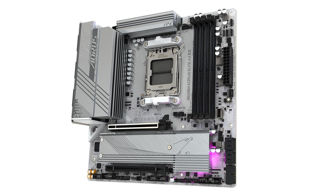 Gigabyte B650M A ELITE AX ICE, uATX-3