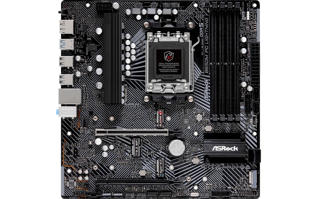 ASRock B650M PG LIGHTNING, µATX, AM5-1