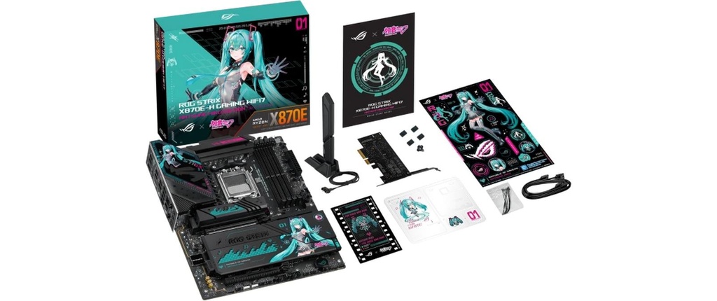 ASUS ROG STRIX X870E-H GAM WF7 MIKU, ATX-8