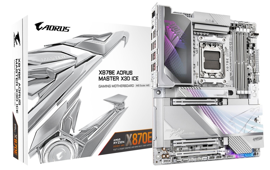 Gigabyte X870E AORUS MASTER X3D ICE, ATX-0