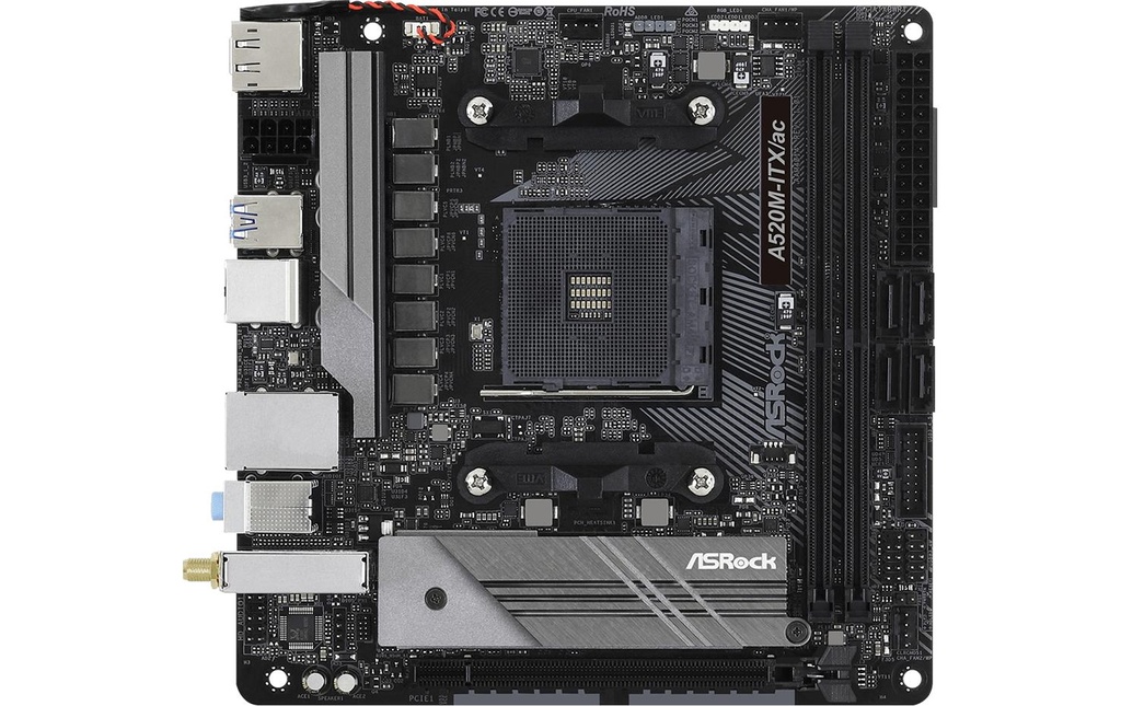 ASRock A520M-ITX/AC, mATX, AM4-1