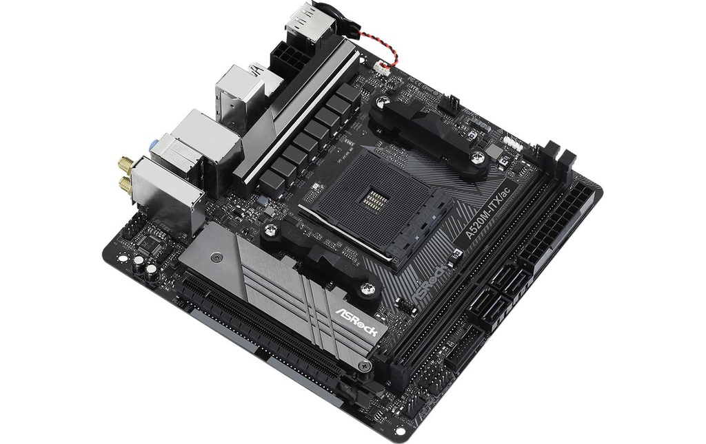 ASRock A520M-ITX/AC, mATX, AM4-2