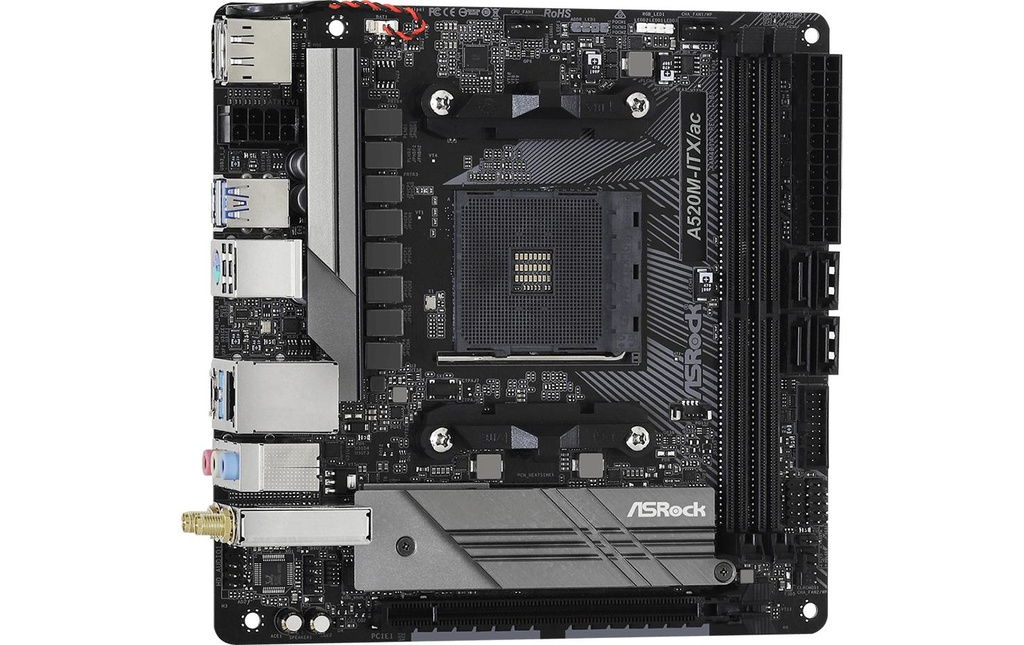 ASRock A520M-ITX/AC, mATX, AM4-3