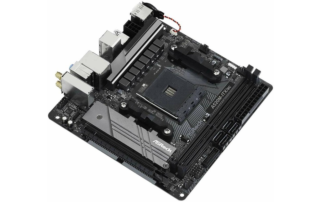 ASRock A520M-ITX/AC, mATX, AM4-5