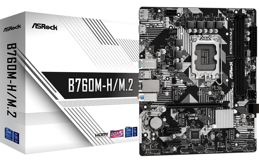 ASRock B760M-HDV/M.2, mATX, LGA1851-4