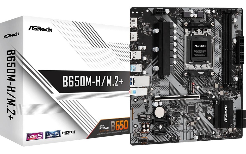 ASRock B650M-H/M.2+, µATX, AM5-0