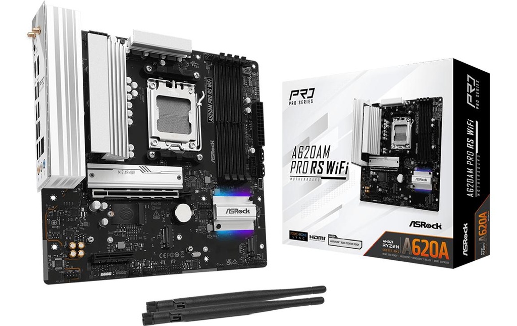 ASRock A620AM PRO RS WIFI, µATX, AM5-0