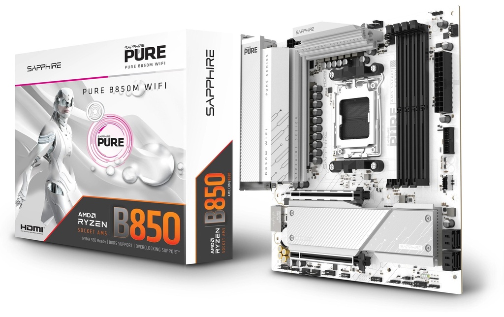 Sapphire PURE B850M WIFI, mATX, AM5-0