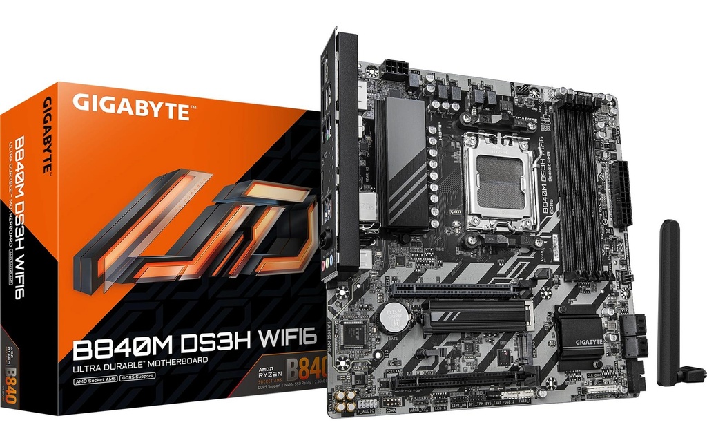Gigabyte B840M DS3H WIFI6, uATX-0