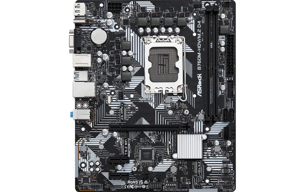 ASRock B760M-HDV/M.2 D4, mATX, LGA1851-2