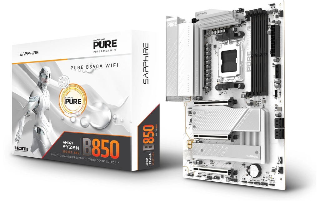 Sapphire PURE B850A WIFI7, ATX, AM5-0