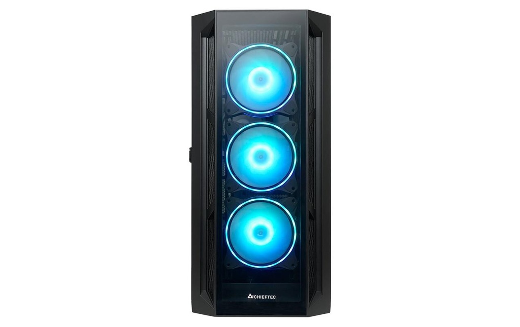 Chieftec Midi Tower GA-01B-TG-OP, ohne NT-2