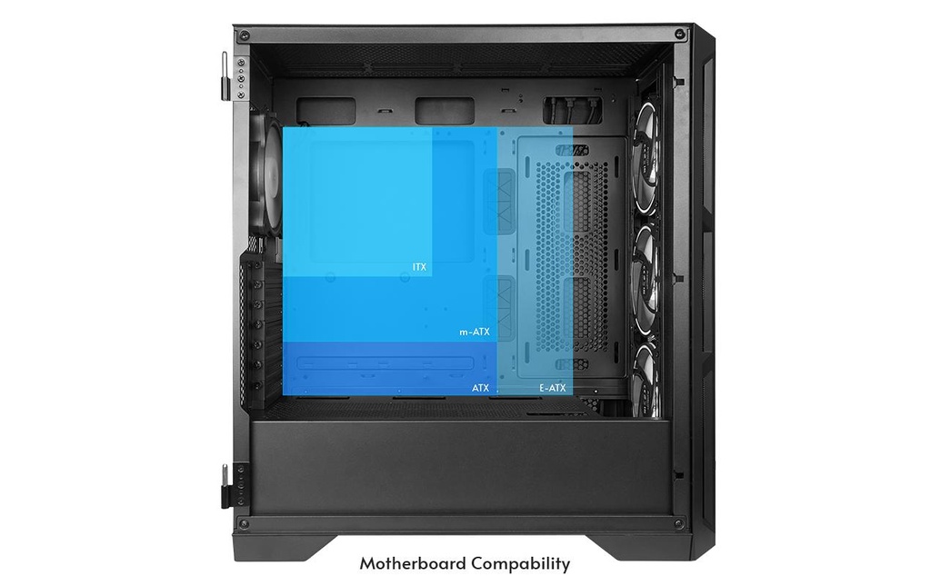 Chieftec Midi Tower GA-01B-TG-OP, ohne NT-3