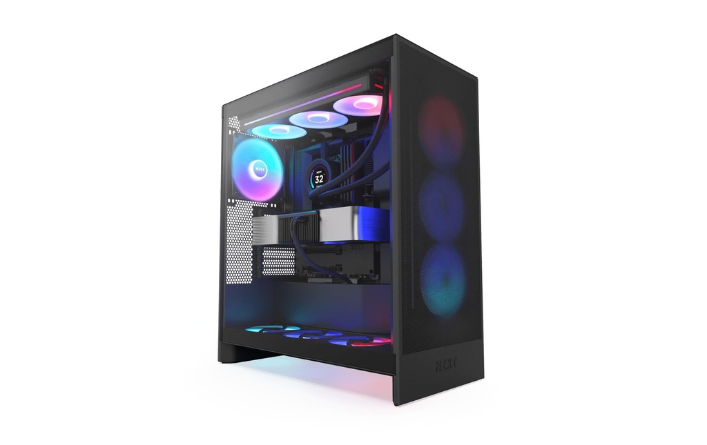 NZXT H7 Flow RGB Schwarz-0