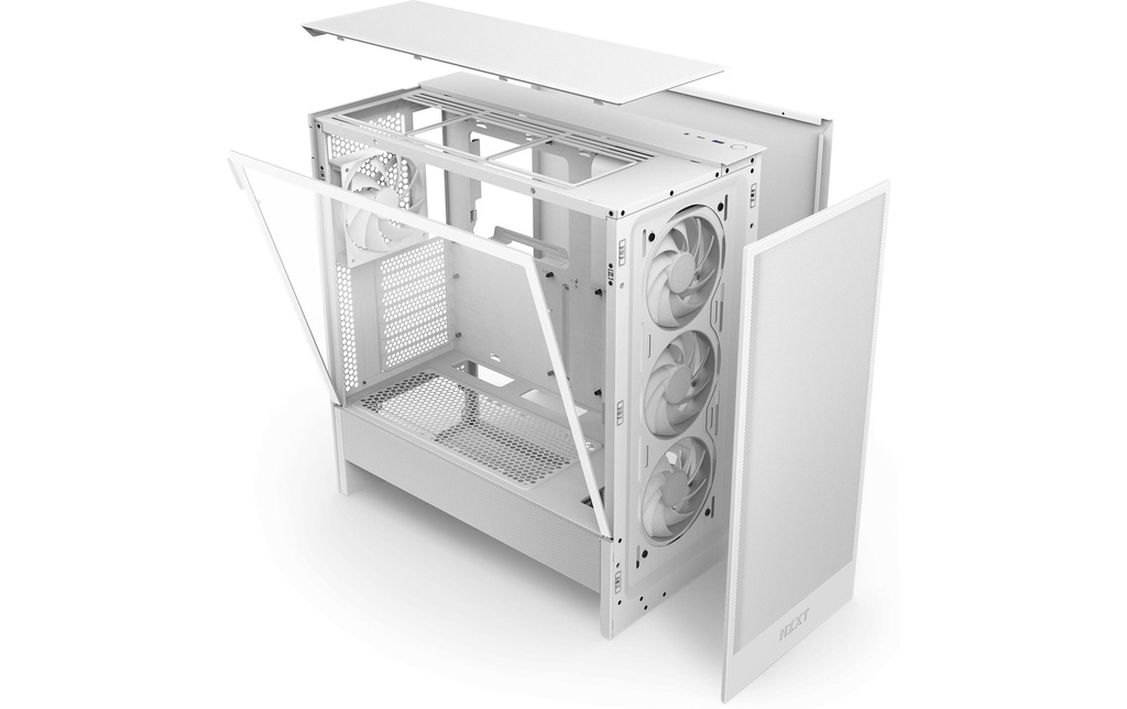 NZXT, PC-Gehäuse H5 Flow RGB Weiss-4