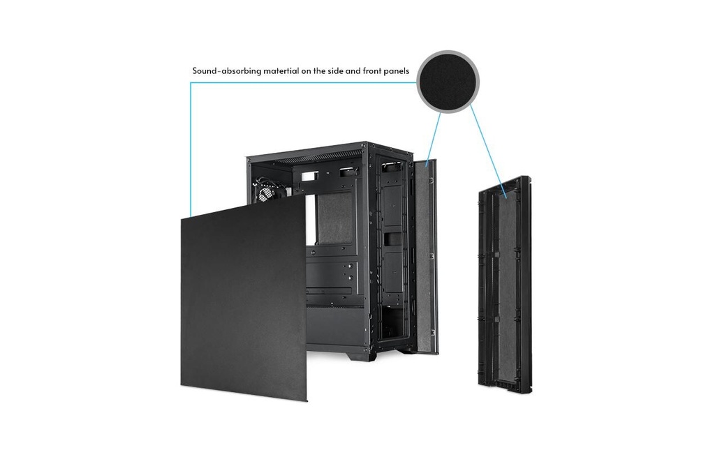 Chieftec ATX Gehäuse AS-02B-OP, black-8