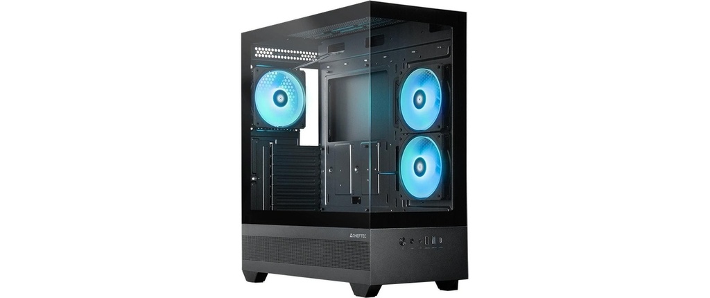 Chieftec mATX Gehäuse GT-01B-OP, black-0